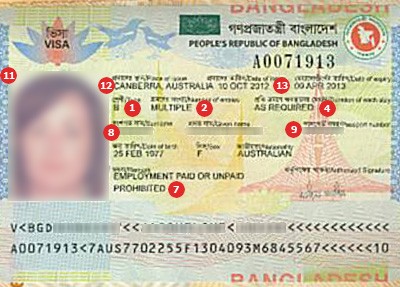 us tourist visa form for bangladeshi